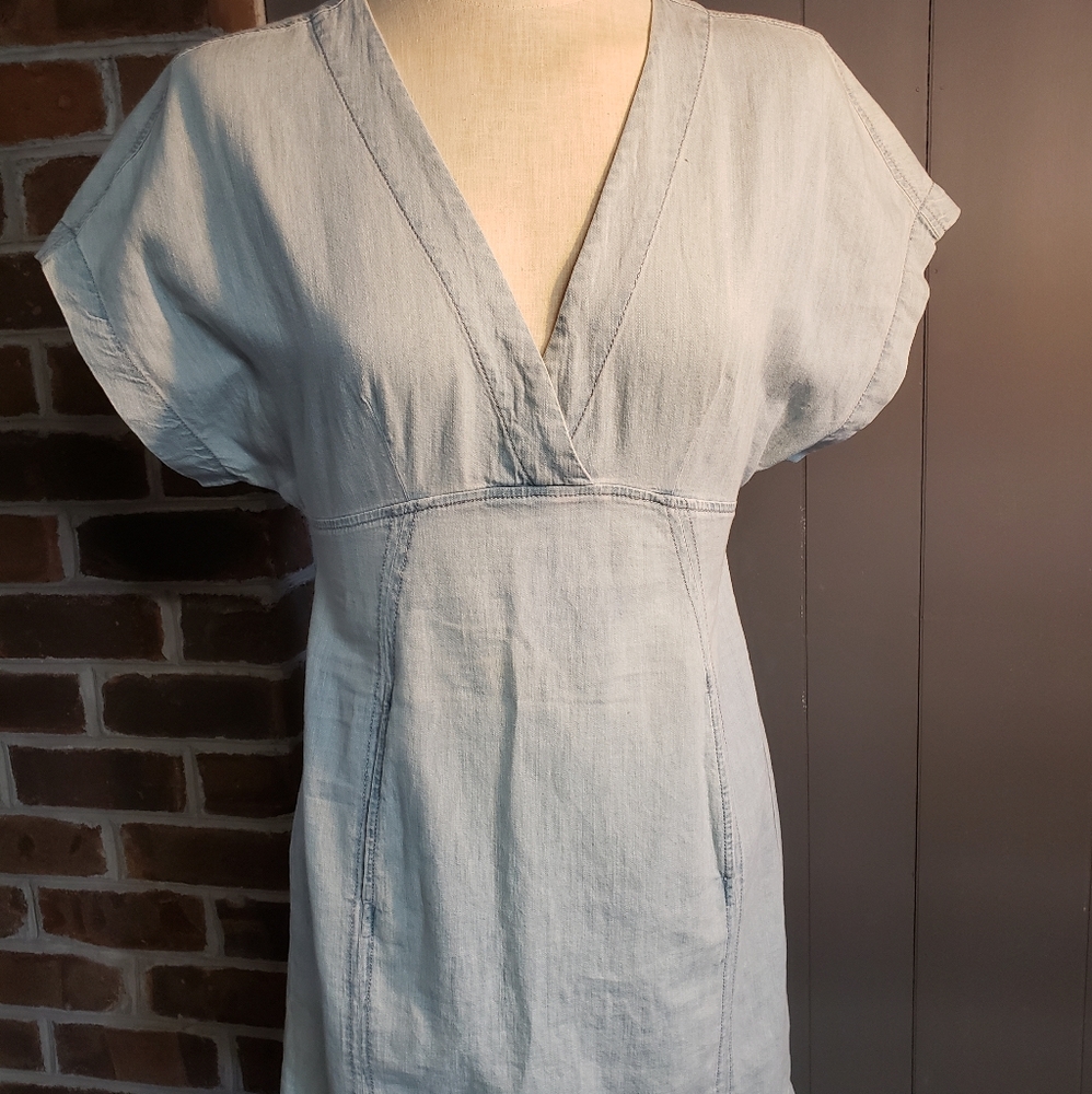 Express denim chambray dress